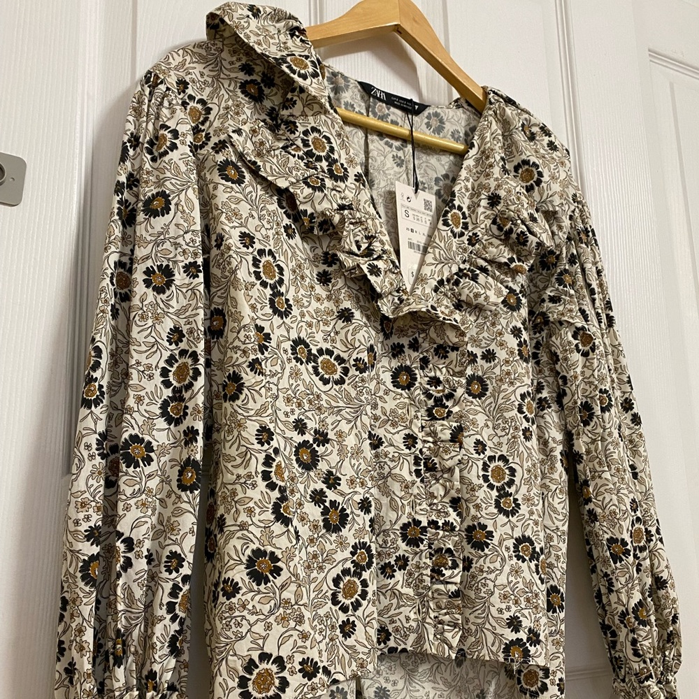 Floral Button Down Blouse